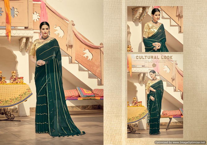 Ynf Viscose Silk Stylish Party Wear Chiffon Latest Designer Saree Collection